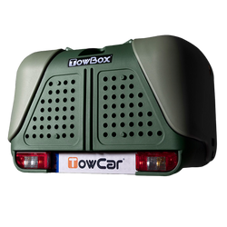 Kuljetusboksi vetokoukkuun TowBox V2 Dog vihreä