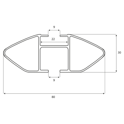 Kattoteline G3 Clop airflow 127 cm