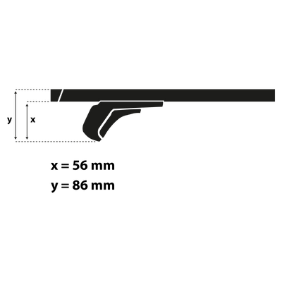 Kattoteline G3 Clop airflow 127 cm
