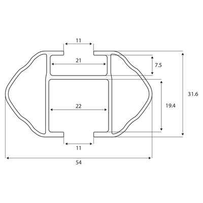 Kattoteline Menabo PickUp 135 cm