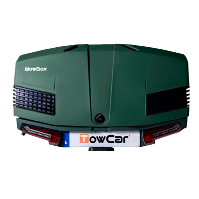 Kuljetusboksi vetokoukkuun TowBox V3 vihreä