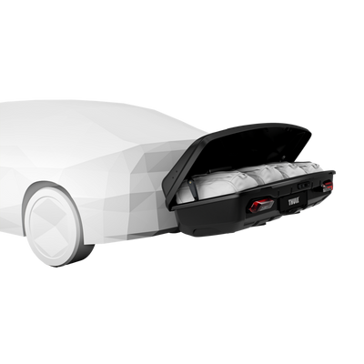 kuljetusboksi Thule Arcos Platform + Thule Arcos Box XL